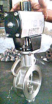 Single Off set A Butterfly valve is a type of flow control device, used to make a fluid start or stop flowing through a section of pipe